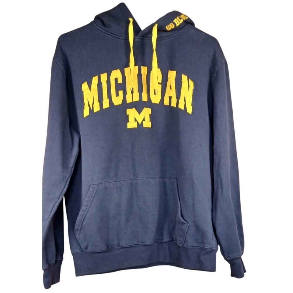 Stadium Athletics Michigan Wolverines Navy "Go Blue" Hoodie Men's Medium - Picture 4 of 7